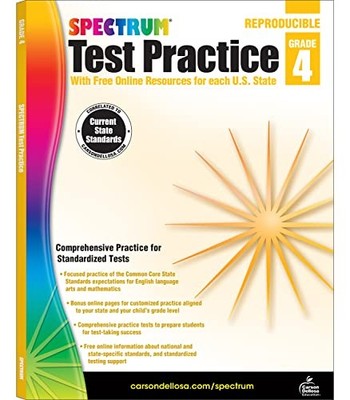 Test Practice, Grade 4 by Carson Dellosa Education (2013, Trade Paperback)