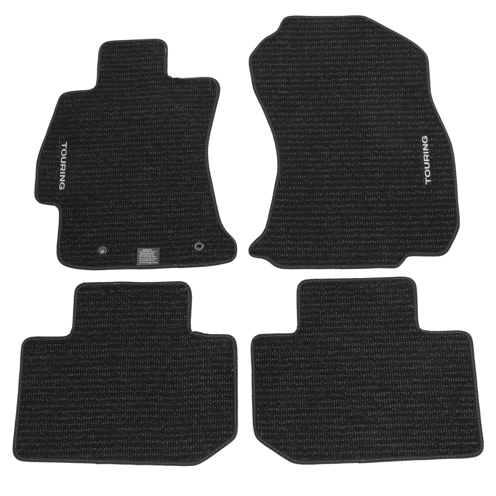 Alfombrillas de piso de alfombra negra para Subaru Forester 2017 (N/P J501SSG320)