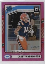 2024 Panini Donruss Rated Rookie Optic Preview Pink Prizm Casey Washington 1kx5
