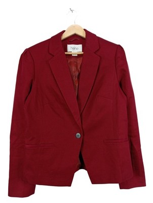 HEINE Klassischer Blazer Damen Blazer Gr. DE 40 rot Casual-Look