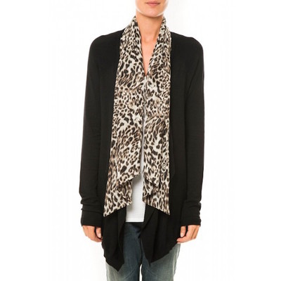 LPB Les P'tites Bombes HIVER 2015 pull/gilet avec foulard neuf