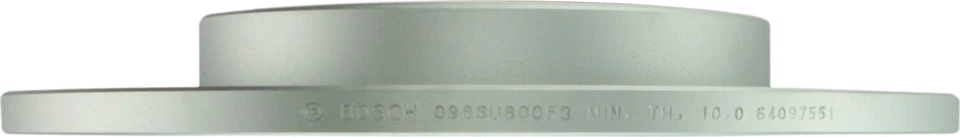 Bosch QuietCast rotor de freio a disco traseiro para 2005-2009 Audi A4 Quattro - Imagem 4 de 4