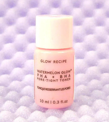 GLOW RECIPE Watermelon Glow PHA + BHA Pore-Tight Toner Mini, 0.3 Fl Oz/10 mL