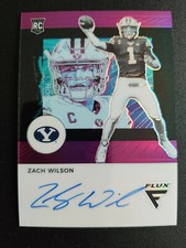 2021 Chronicles Draft Picks Zach Wilson Flux Prizm # 6/6 RC Auto