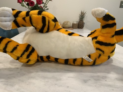 ALADDIN RAJAH Tiger PLUSH 27" DISNEY MATTEL 1992 ORANGE STUFFED ANIMAL TOY VG - Imagen 5 de 9
