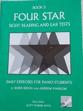 Four Star Sight Reading and Ear Tests: Daily Exercises for Piano Stu - VERY GOOD