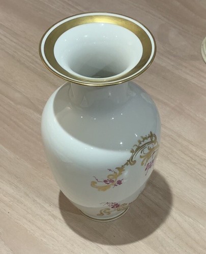 Vintage Reichenbach White Fine China Porcelain Flower Vase Made German Republic - Picture 4 of 7