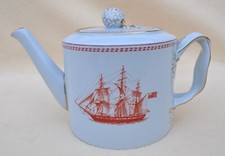 IMMACULATE & UNUSED COPELAND SPODE FINE STONE RED " TRADE WINDS " TEAPOT