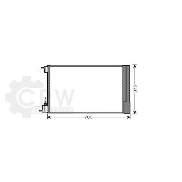 AVA Quality Cooling Kondensator Klimaanlage Mit Trockner FüR Opel Insignia A-image