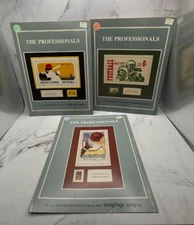 VTG The Professionals Baseball Football Basketball Heritage Series Leaflets 90s