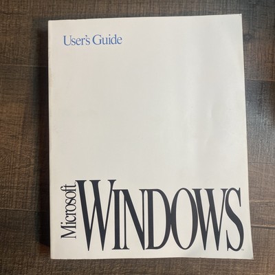 Microsoft Windows User Guide Version 3.1 Softcover Vintage 90 s Reference Book