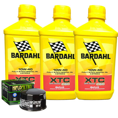 Set Service Bardahl Öl XTC 10W40 Filter Für Kymco � Atv 500 Uxv 4x4 � 2008>2015