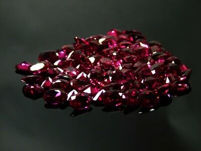 Treated Red Ruby Gemstone Certified Mogok Oval Shape 7 x 5 mm 20 PCS Lot