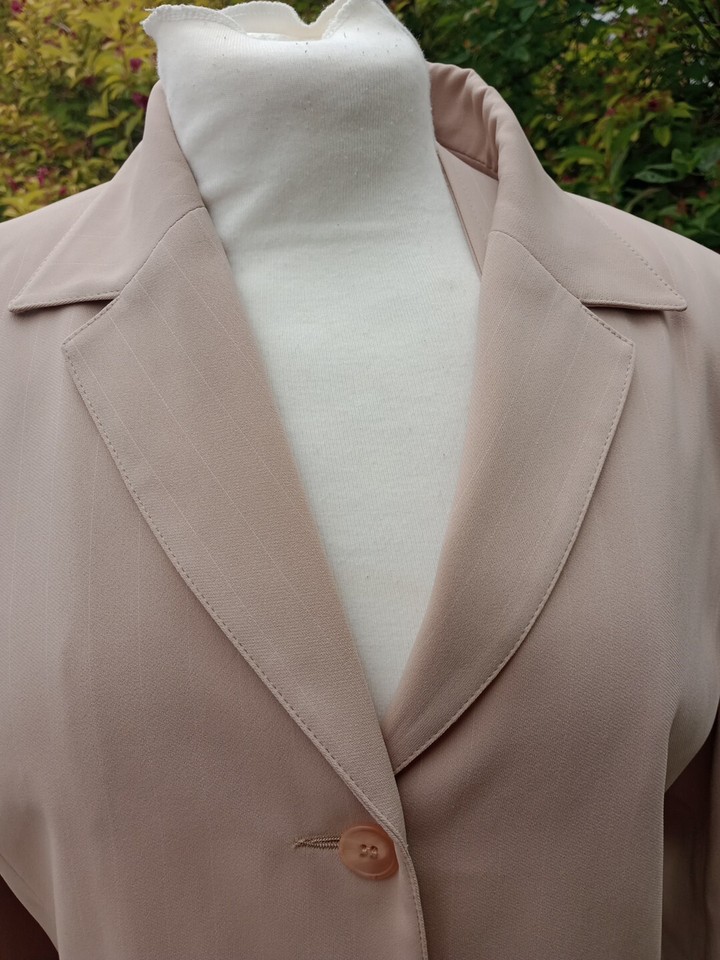 Womens Blazer Size 14 Dunnes Stores Beige New Bust Size 37" Inches
