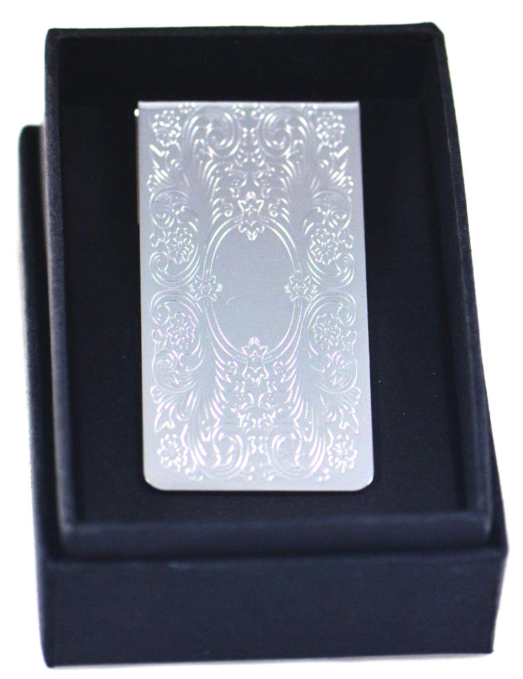 Stainless Steel Money Clip with Gift Box – Sleek & Durable-image