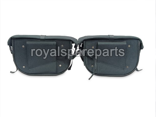 "Soft Pannier Bags With Mounting Rails Black" For Royal Enfield Bear 650 - Imagen 5 de 13