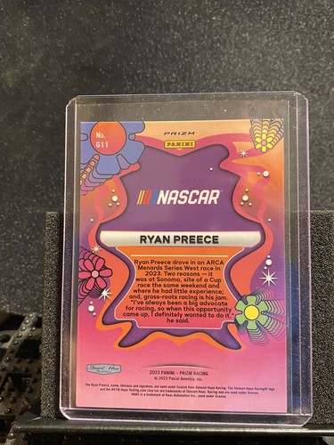 Ryan Preece 2023 Prizm - Groovy * RARE * (SP) Card # - 11 - Picture 2 of 2