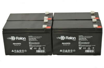 Raion Power 12V 7Ah MGE Pulsar ESV 22 Battery - 4 Pack