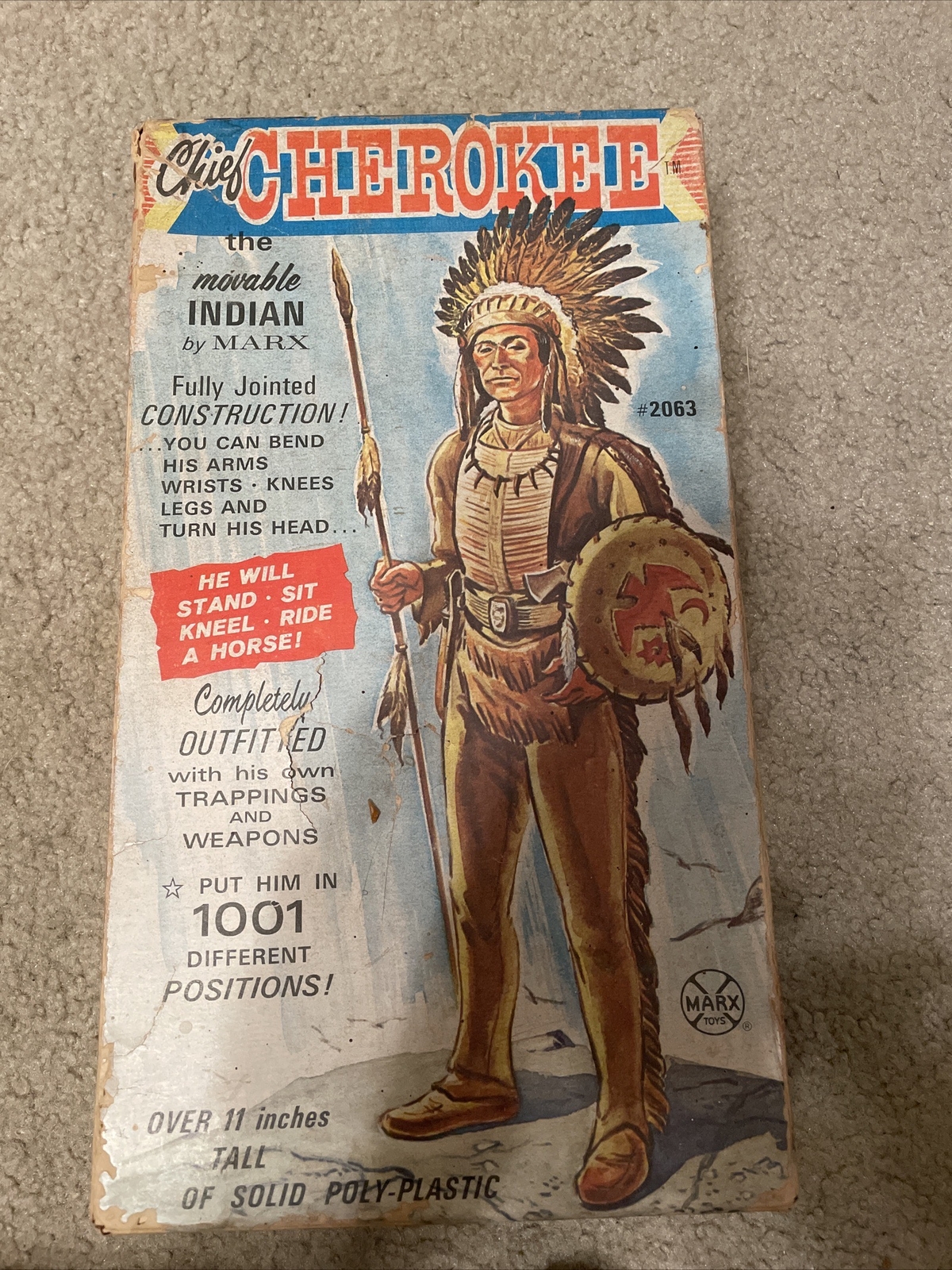 Marx Toys Chief Cherokee In Original Box eBay