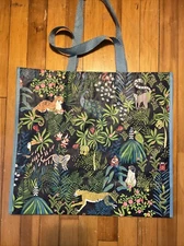 Shopping Tote JUNGLE Safari Animals Reusable Marshalls NWT🐅🐾🌿