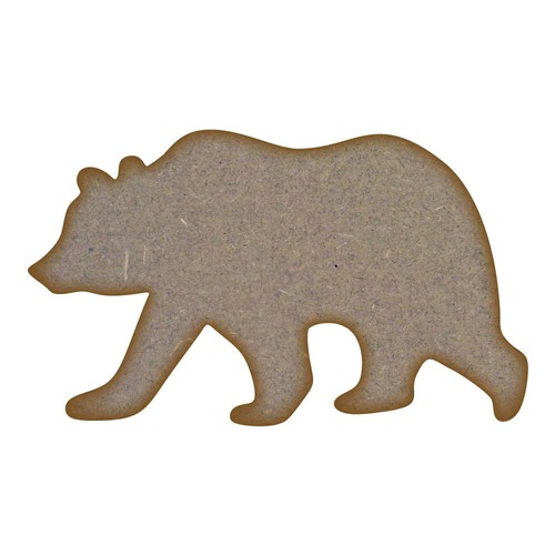 Brown Bear MDF Laser Cut Craft Blanks in Various Sizes - Picture 5 of 7