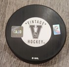 Kirk McLean Vancouver Canucks Flying Skate Autographed Hockey Puck — photo 2