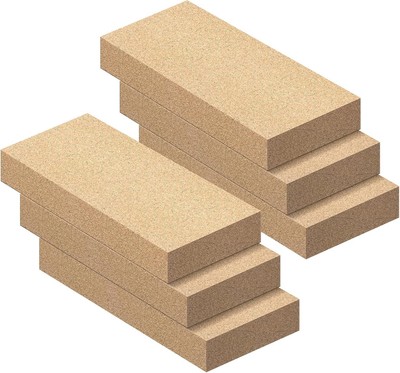 6-Pack Fire Bricks for Wood Stoves and Fireplaces, 9'' x 4.5'' x 1.25