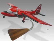 Britten Norman BN-2T Islander Red Devils Desk Wood Airplane New Model Large 1/32