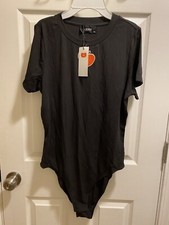 Cider Women Black Bodysuit Size 0XL