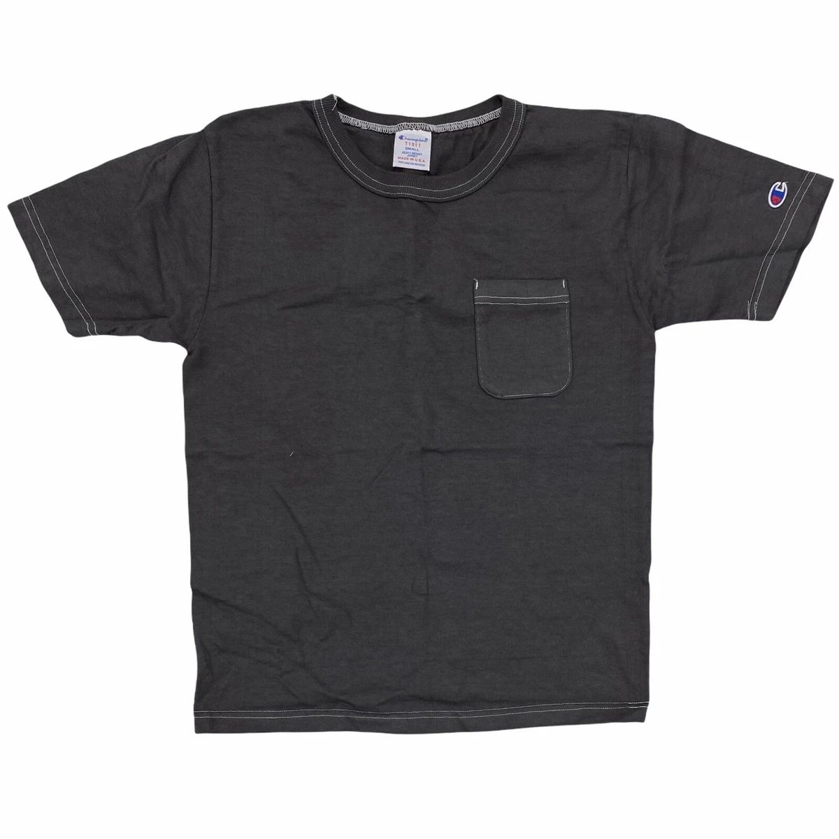 Champion T1011 Heavyweight Jersey T-Shirt Size S MADE IN USA Short Sleeve