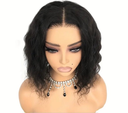 KELLY✨Natural Brazilian 14” Waves 4x4 Human Hair Lace Frontal Wig - Picture 2 of 11