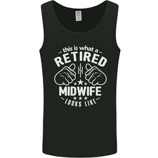 This Is What a Retired Midwife Looks Like Mens Vest Tank Top