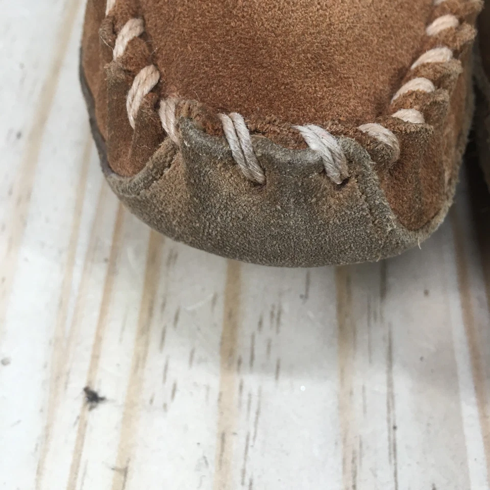 Zapatillas LL Bean Niños 13 Wicked Good Mocasín Beige Sin cordones Cómodas Pisas 296248 Foto 4 de 4