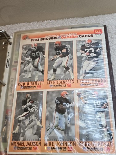Cleveland Brown Football Cards 116 Total Binder Included 1990'S - Picture 14 of 24