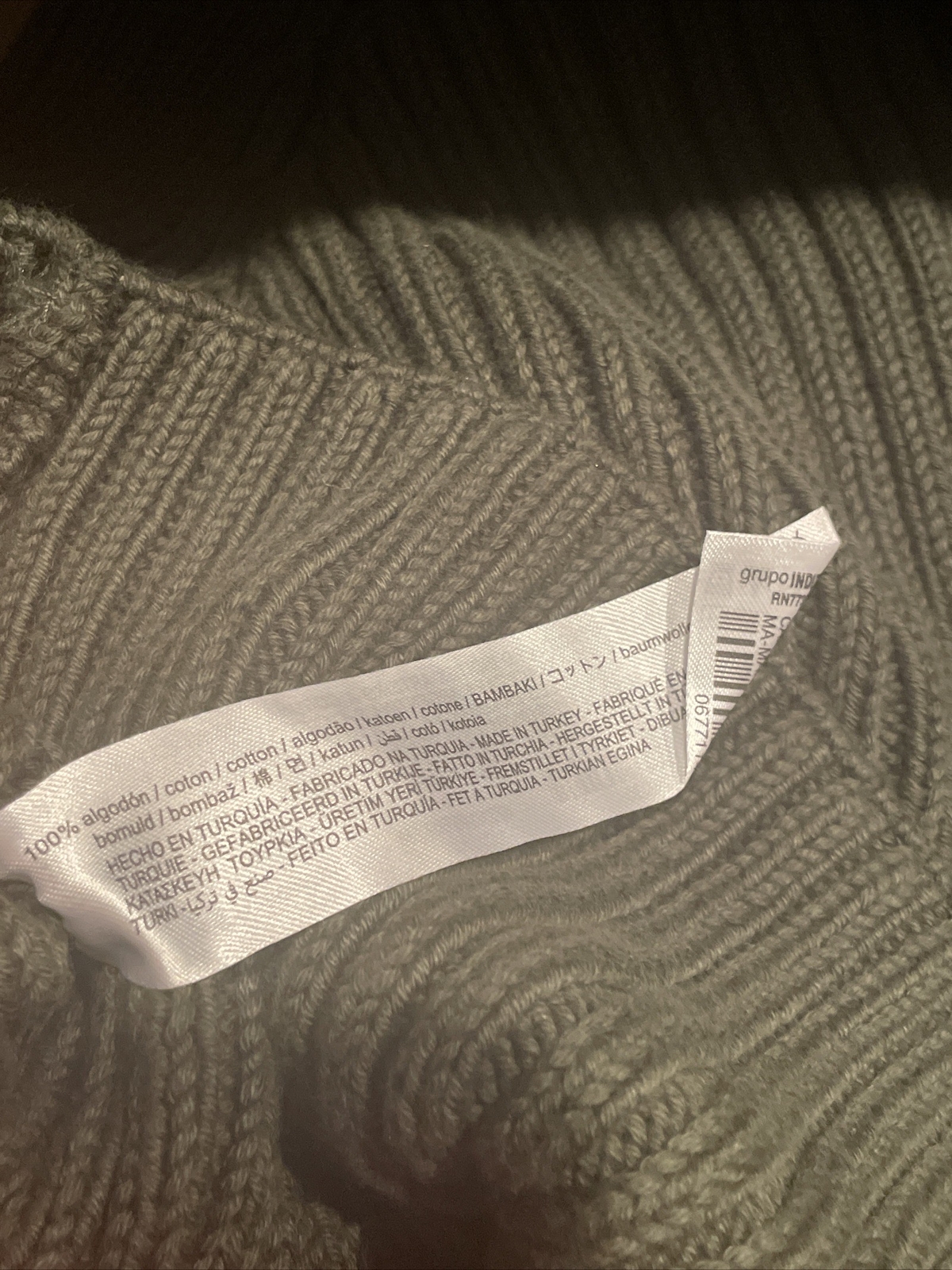 Zara Cable Knit Cropped Sweater Women’s Medium High N… Gem