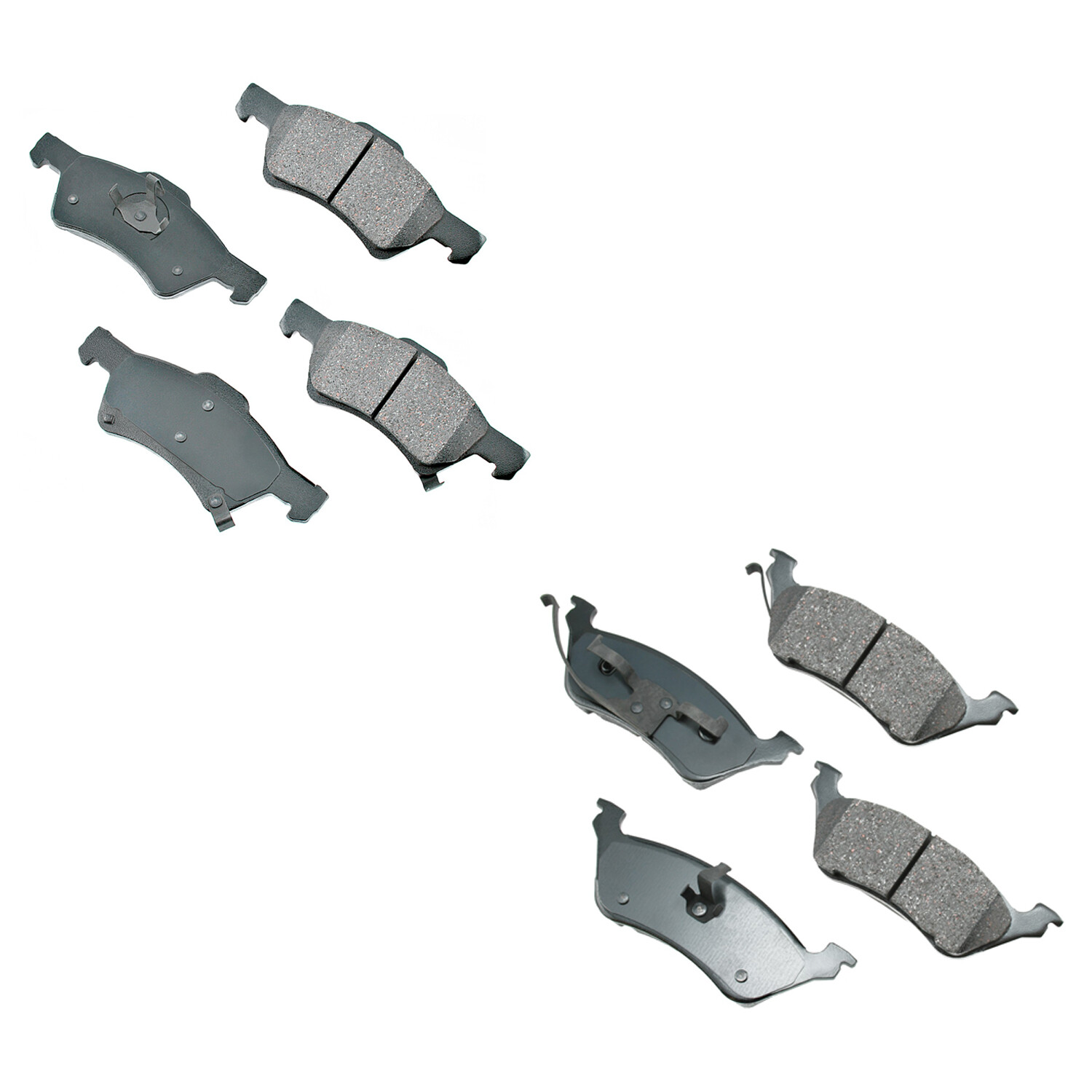Akebono ProACT Front Rear Ceramic Disc Brake Pad Kit For Caravan Town ...