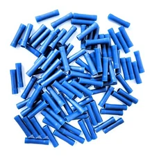 100PCS 16-14 AWG Blue Wire Butt Crimp Connectors Insulate Vinyl Terminals
