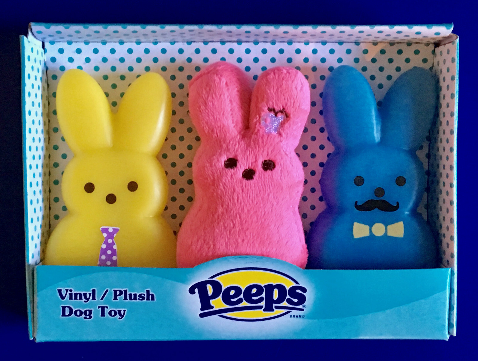 easter peep dog toy