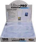 ULTRA PRO 9-POCKET TRADING CARD A4 SLEEVES SILVER SERIES PAGES 5 - 100 PAGES