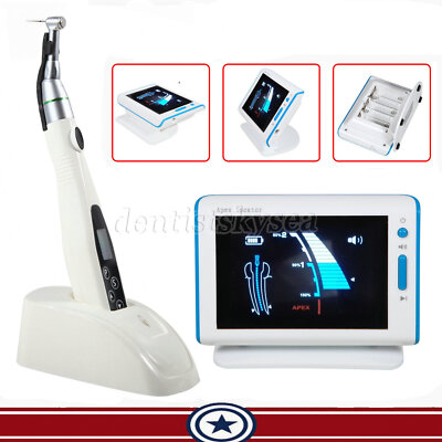 Motor de endodoncia LED inalámbrico 16:1 Contraángulo/Localizador ápices CE#