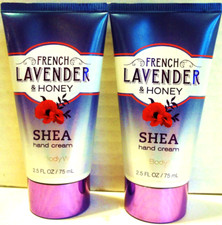 Bath Body Works FRENCH LAVENDER HONEY Shea Hand Cream, 2.5 oz/75 mL, NEW x 2