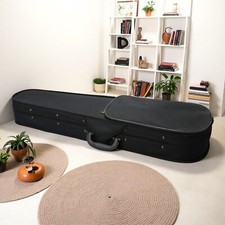 4/4  3/4 Violin Hardshell Case - Padded, Black Interior, Black Exterior