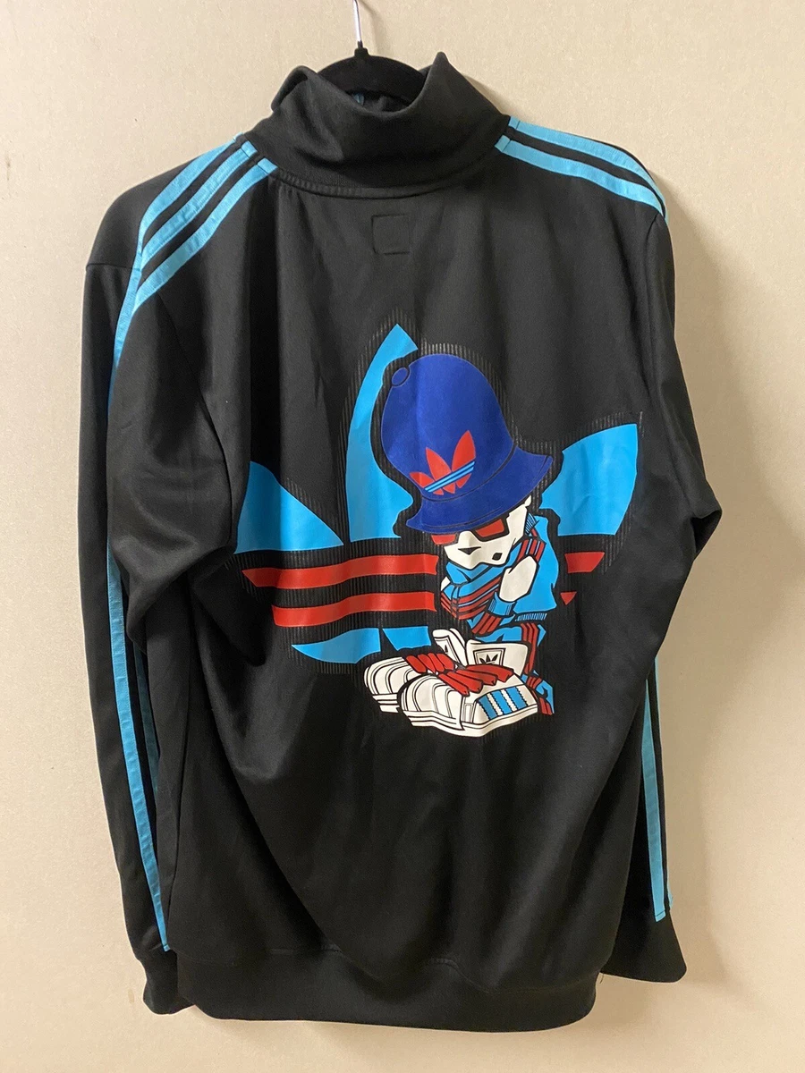 ADIDAS B BOY POSE Medium TRACKSUIT TOP Track Jacket BLACK HIP HOP
