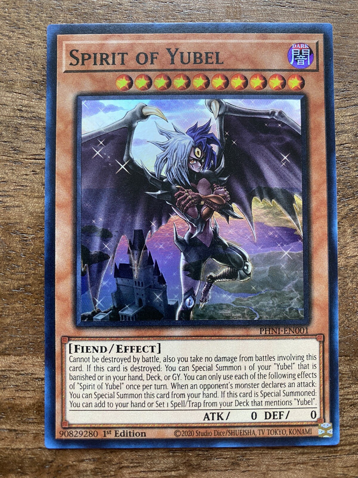 Yu-Gi-Oh! Spirit of Yubel PHNI-EN001 - 1st Edition - Super Rare - Near Mint!