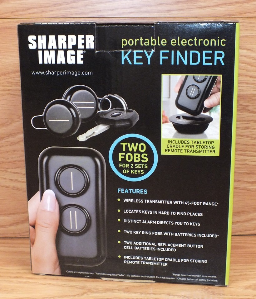 Genuine Sharper Image Portable Electronic Key Finder w/ 45 Foot Range
