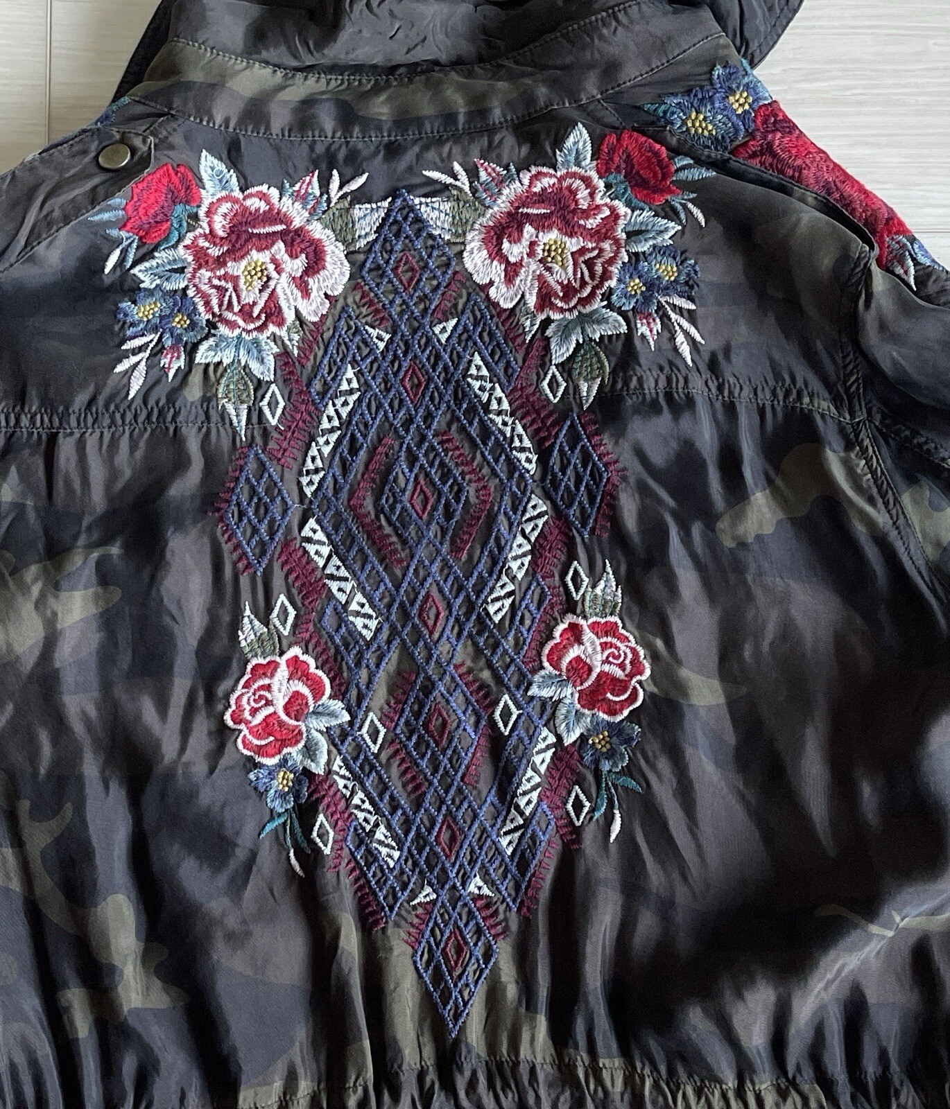 Johnny Was Workshop Mica Drawstring Military Jack… - image 6