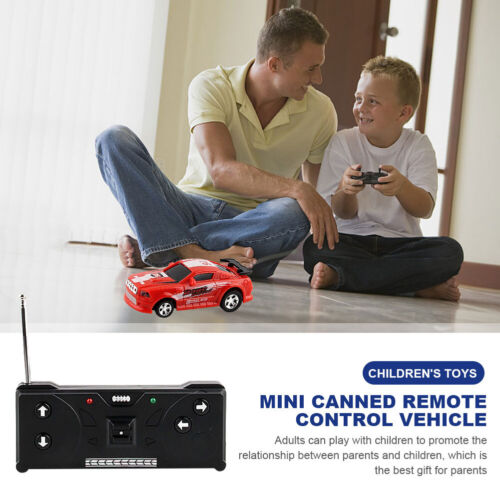 Lata de Coca-Cola Mini Latas Coche RC Luces LED Control Remoto Vehículo de Carreras para Niños Niños - Imagen 5 de 5