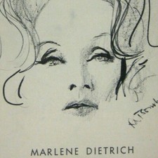 Marlene Dietrich Playbill Opening Night October 1967 Bacharach Ernest Hemingway