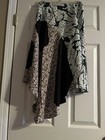 NEW CEDRIC CHARLIET SKIRT ASYMMETRIC WRAP ABSRACT ZIPPER BELT SZ 4 — photo 7