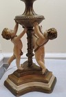 Vintage metal table lamps with cherubs and original tassels 29.5" x 8.5".  — photo 7